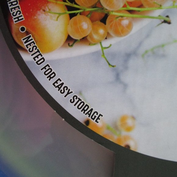 Gourmet Home 6 Pc. Bowl Set w/Lids NWT - Picture 4 of 6